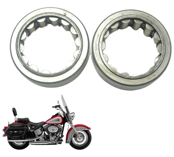 Par Rolamento Virabrequim Harley Softail Fx 1450 04-05 Orig