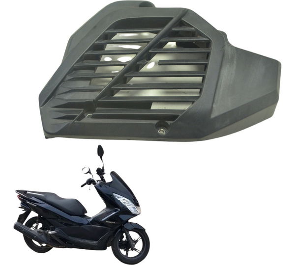 Carenagem Grade Radiador C/ Detalhe Honda Pcx 150 16-18 Orig Preto