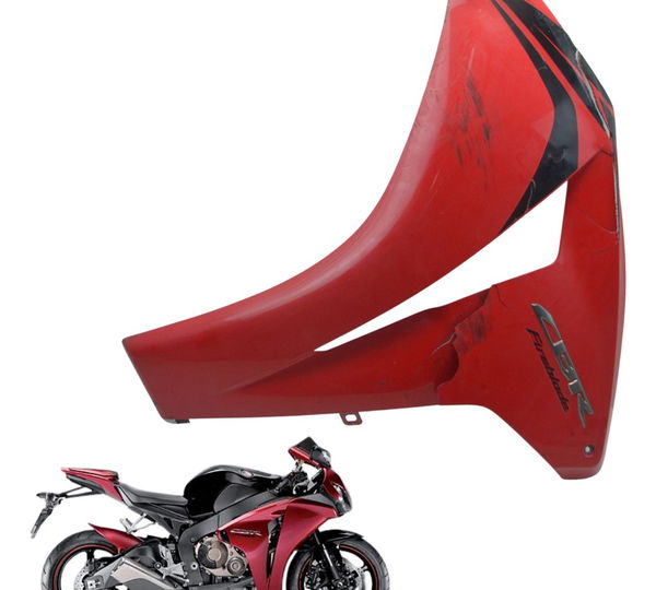 Carenagem Lateral Esq C/ Avaria Honda Cbr 1000 Rr 08-11 Orig Vermelho