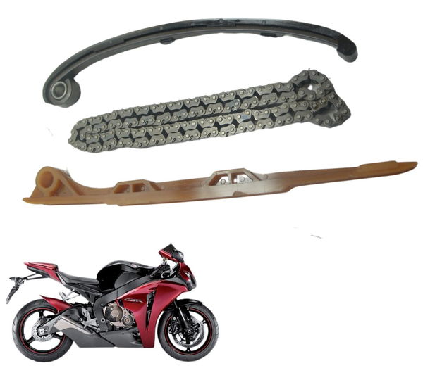 Kit Guia Tensor Corrente Comand Honda Cbr 1000 Rr 08-11 Orig