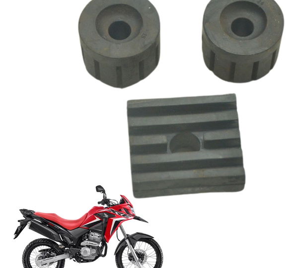 Jogo Borracha Suporte Tanque Honda Xre 300 Rally 18-23 Orig