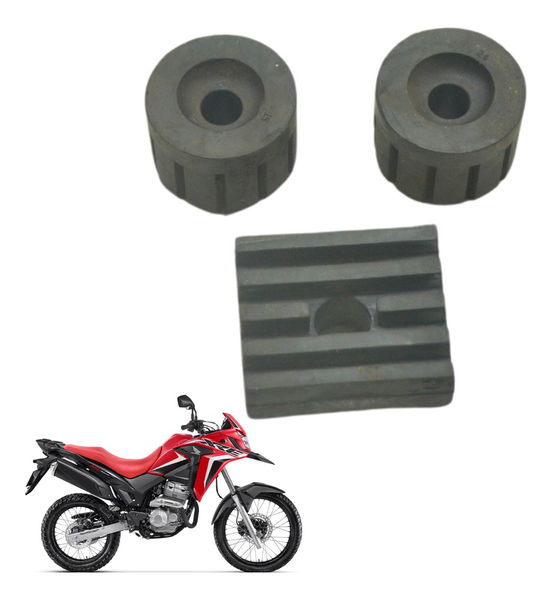 Jogo Borracha Suporte Tanque Honda Xre 300 Rally 18-23 Orig