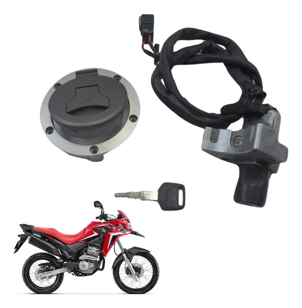 Kit Chave Ignição C/ Avaria Honda Xre 300 Rally 18-23 Orig