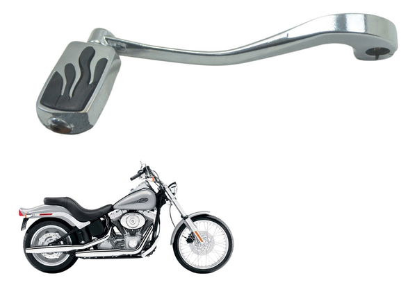 Pedal Câmbio C/ Detalhes Harley Softail Fx 1450 04-05 Orig