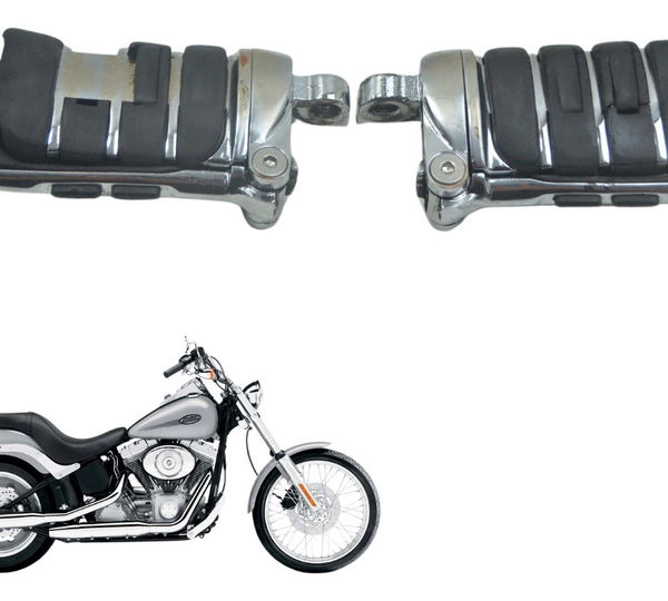 Par Pedaleira Customização Det Harley Softail Fx 1450 04-05