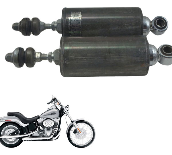 Par Amortecedor Tras Harley Softail Fx 1450 04-05 Original