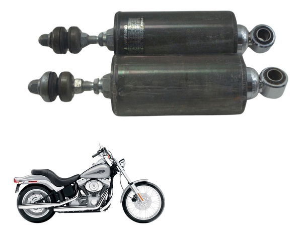 Par Amortecedor Tras Harley Softail Fx 1450 04-05 Original