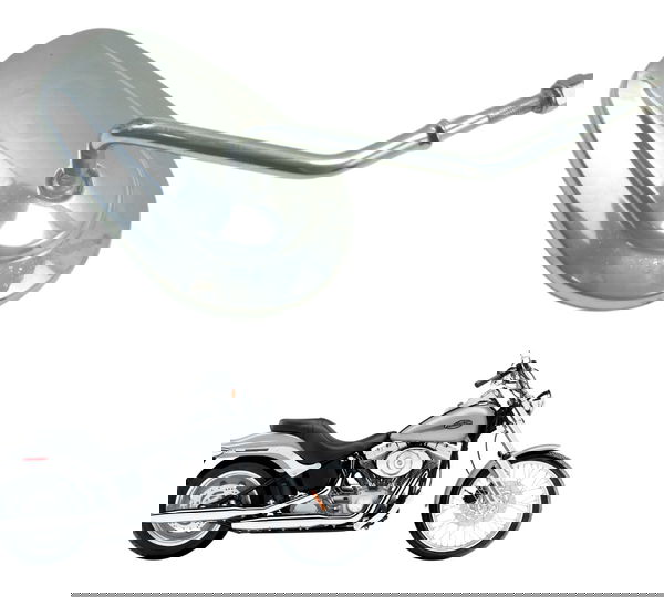 Espelho Esq C/ Detalhes Harley Softail Fx 1450 04-05 Orig