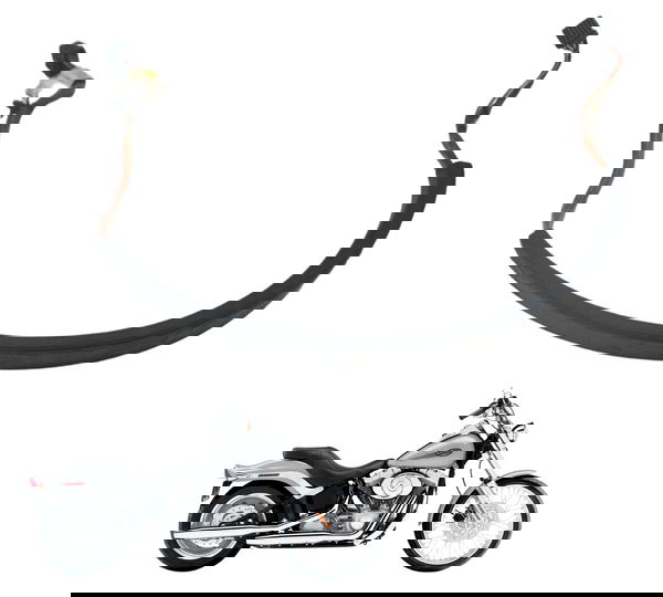 Chicote Lanterna Traseira Harley Softail Fx 1450 04-05 Orig