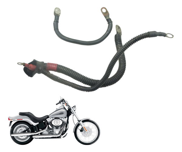 Cabo Bateria +/- Harley Softail Fx 1450 04-05 Original