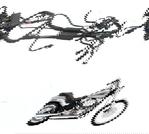 Chicote Principal Harley Softail Fx 1450 04-05 Original