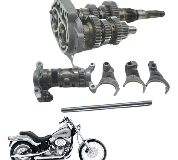 Caixa Marcha Completa Harley Softail Fx 1450 04-05 Original