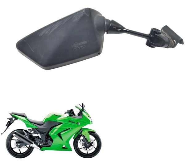 Espelho Direito C/ Detalhes Kawasaki Ninja 250 R 08-12 Orig