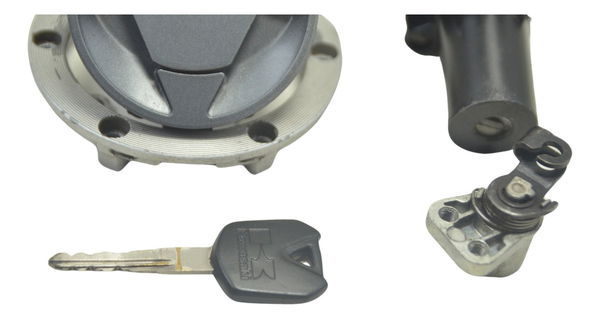 Kit Chave Ignição C/ Avaria Kawasaki Ninja 250 R 08-12 Orig