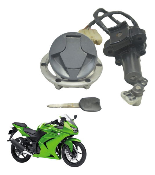 Kit Chave Ignição C/ Avaria Kawasaki Ninja 250 R 08-12 Orig