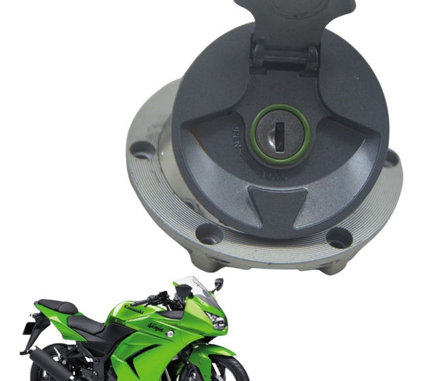 Tampa Tanque S/ Chave Kawasaki Ninja 250 R 08-12 Original Preto