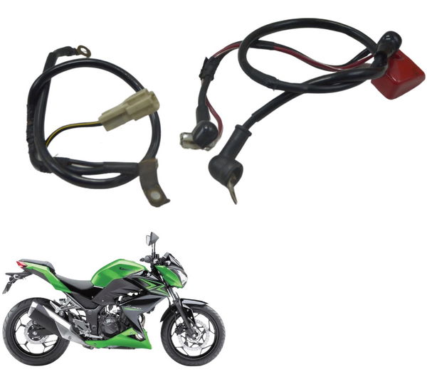 Cabo Bateria +/- Kawasaki Z 300 13-18 Original