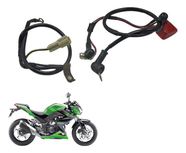 Cabo Bateria +/- Kawasaki Z 300 13-18 Original