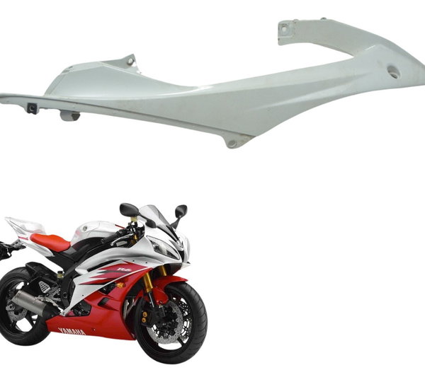 Carenagem Lateral Direita Yamaha Yzf R6 06-12 Original Branco