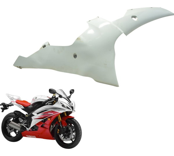 Carenagem Lateral Direita Yamaha Yzf R6 06-12 Original Branco