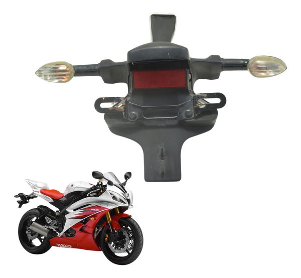 Suporte Placa Completo Yamaha Yzf R6 06-12 Original