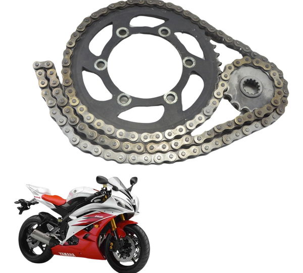 Kit Relação Yamaha Yzf R6 06-12 Original Prateado