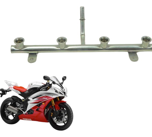 Flauta Secundaria Yamaha Yzf R6 06-12 Original Prateado