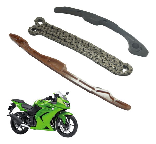 Kit Guia Tensor Corrente Comando Kawasaki Ninja 250 R 08-12