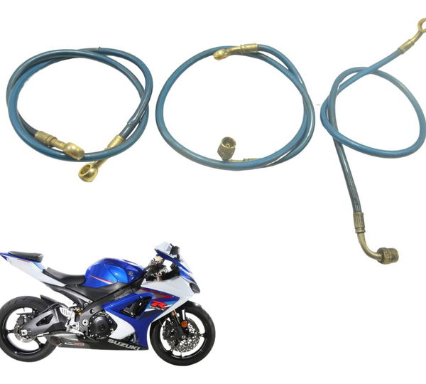 Jogo Flexíveis Freio Suzuki Gsx-r Srad 1000 08-10 Original