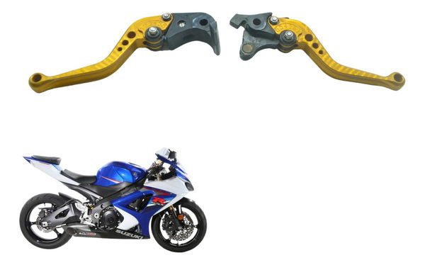 Par Manete Esportivo C/detalhes Suzuki Gsx-r Srad 1000 08-10