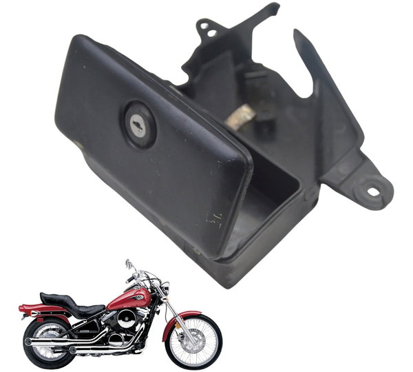 Caixa Ferramenta C/ Avaria Kawasaki Vulcan Vn 800 95-05 Orig Preto