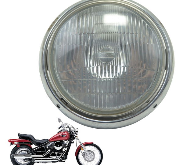 Farol E Aro C/ Detalhes Kawasaki Vulcan Vn 800 95-05 Orig Esquerdo