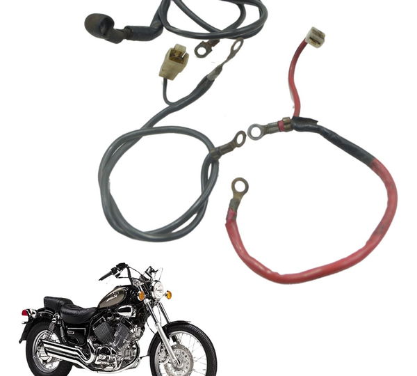 Cabos Bateria +/- Yamaha Virago Xv 535 94-02 Original