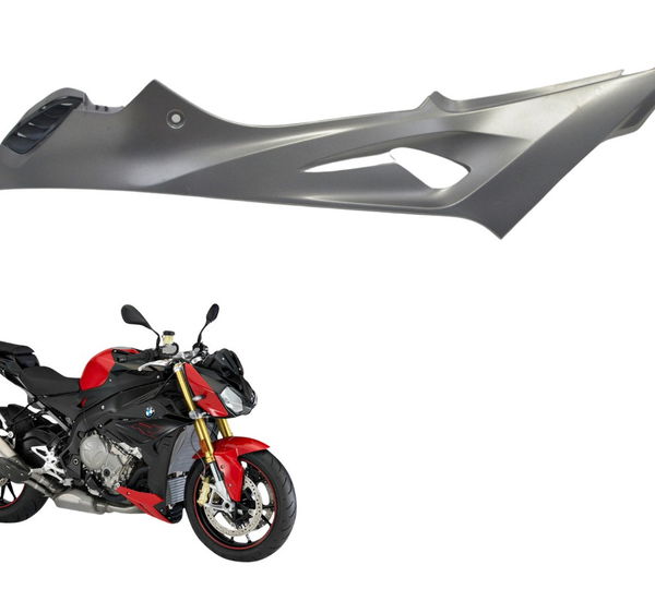 Acabamento Tanque Esq C/ Avaria Bmw S 1000 R 14-17 Orig Cinza