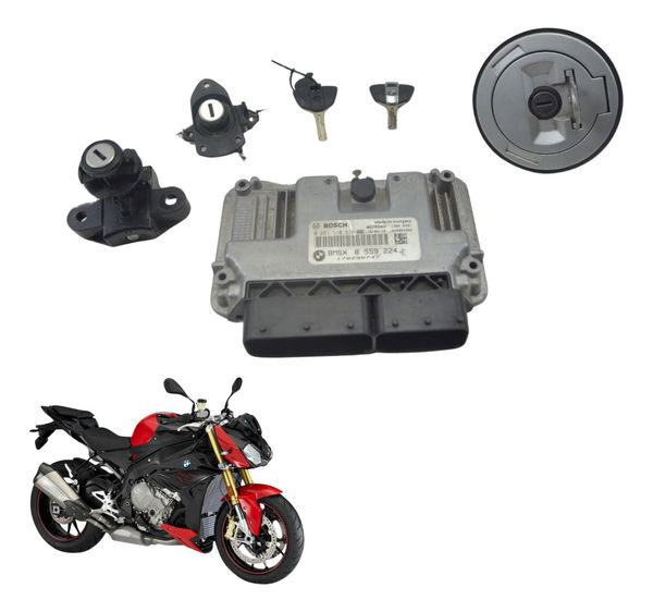 Kit Chave Ignição Modulo Cold Bmw S 1000 R 14-17 Original