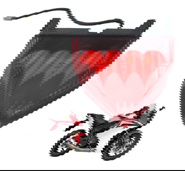 Lanterna Traseira C/ Detalhes Honda Cbr 600f 12-14 Original