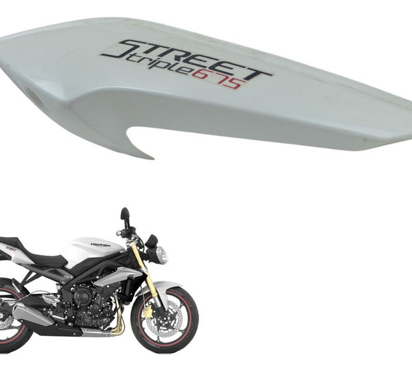 Rabeta Esquerda C/ Avaria Triumph Street Triple 675 13-16 Branco