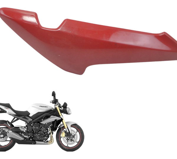 Carenagem Lateral Esq Triumph Street Triple 675 13-16 Orig Vermelho