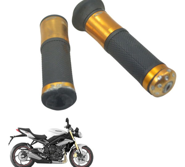 Par Manoplas C/ Avaria Triumph Street Triple 675 13-16 Preto