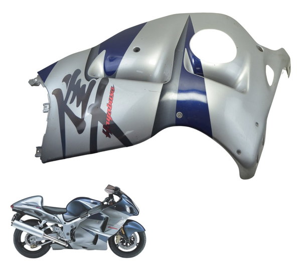 Carenagem Lateral Esq Suzuki Gsx-r 1300 Hayabusa 99-07 Orig Cinza