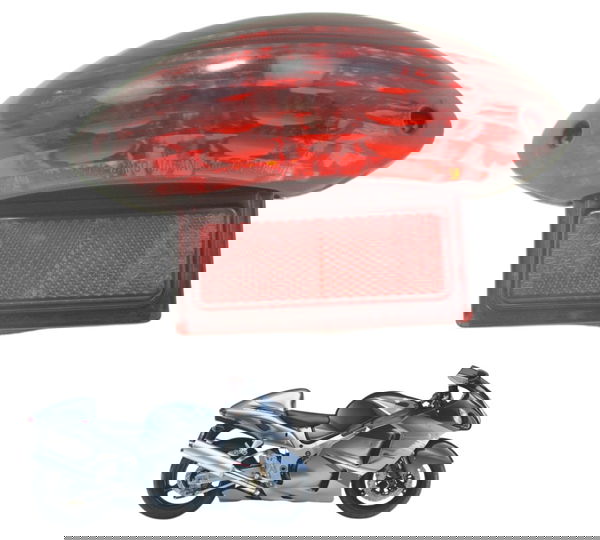 Lanterna Traseira Suzuki Gsx-r 1300 Hayabusa 99-07 Original Vermelho