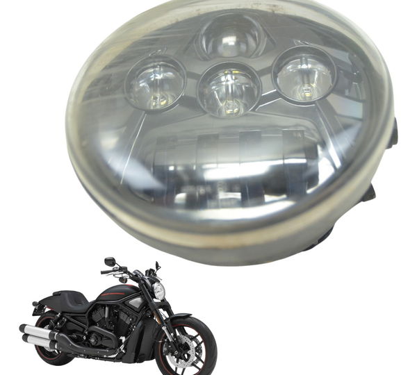 Farol C/ Detalhes Harley Night Rod 12-16 Original Direito