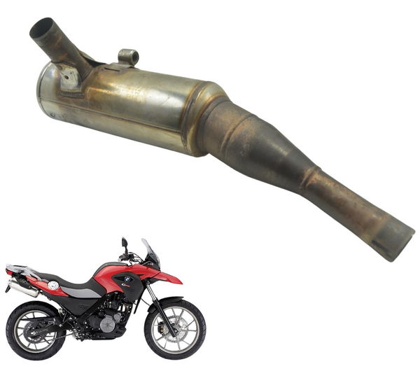 Ponteira Escape Esquerda Bmw G 650 Gs 05-11 Original Prateado