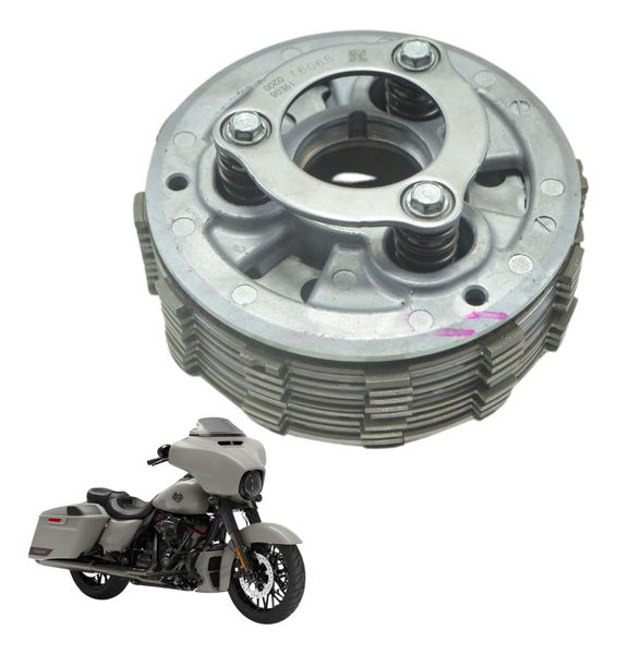 Cubo Platô E Discos Embreagem Harley Street Glide Cvo 2020