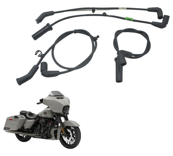 Cabos Bobina Ignição Harley Street Glide Cvo 2020 Original Preto