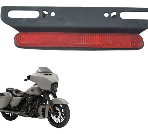 Refletor Placa Olho De Gato Harley Street Glide Cvo 2020 Esquerdo Vermelho