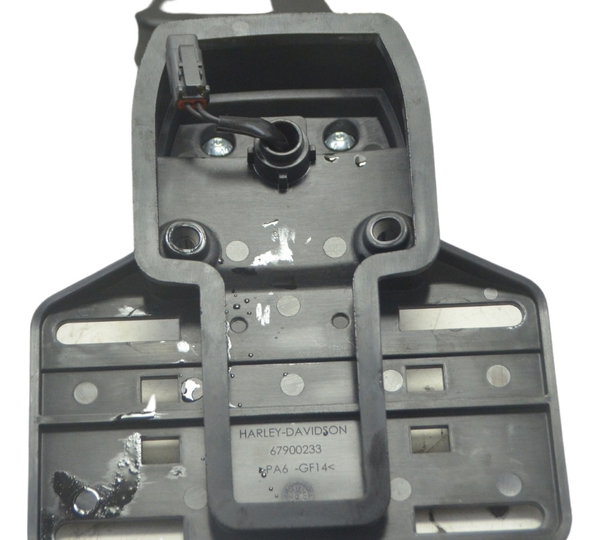 Lanterna C/pisca Led Suporte Placa Harley Street Glide Cvo Esquerdo Laranja