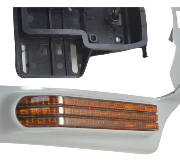 Lanterna C/pisca Led Suporte Placa Harley Street Glide Cvo Esquerdo Laranja