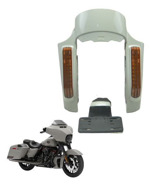 Lanterna C/pisca Led Suporte Placa Harley Street Glide Cvo