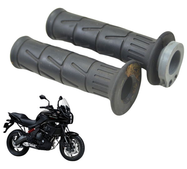 Par Manopla Kawasaki Versys 650 10-14 Original Preto